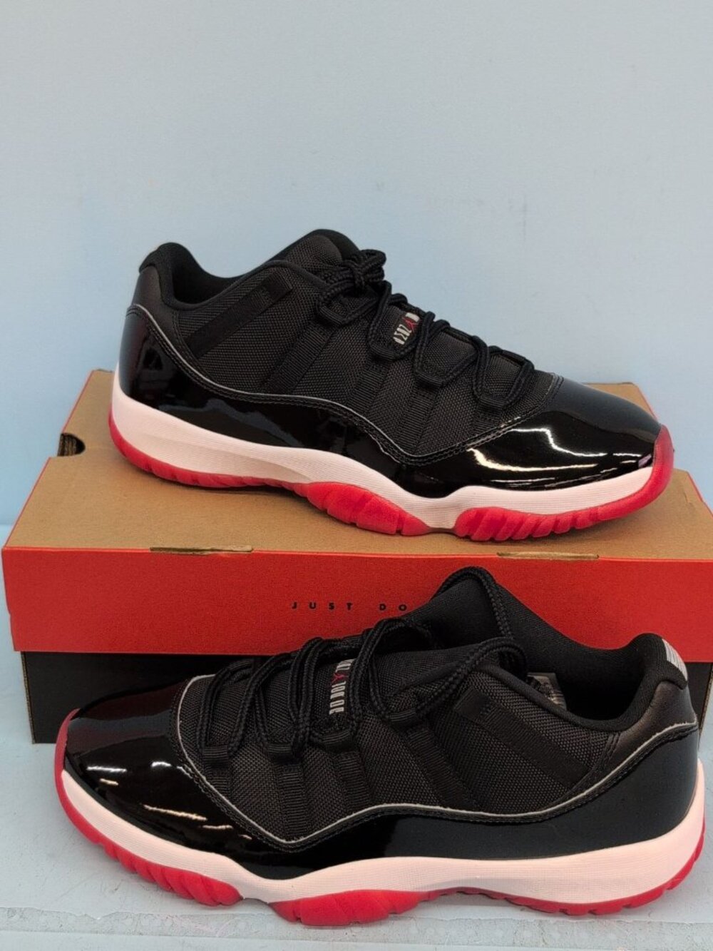 Nike Air Jordan 11 Retro Low Bred Sneakers Men's Shoes US 11 Black FV5104-006